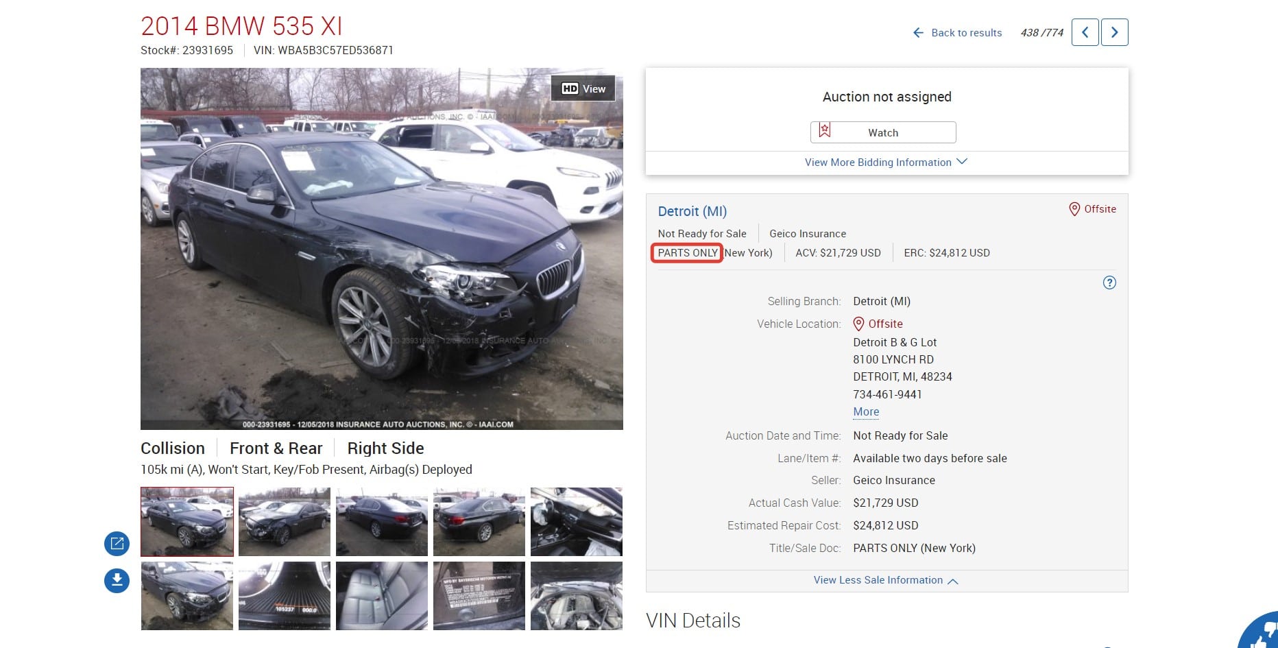 Типи американських техпаспортів Titles 4